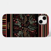 明るいメリークリスマスフェスティバルインスピリシティ名 Case-Mate iPhoneケース (裏面 (横))
