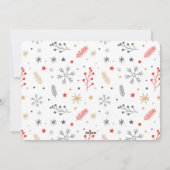 明るいメリークリスマスフォトクリスマスの要素 シーズンカード (裏面)