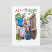 明るいメリークリスマスプレド家族の写真 シーズンカード (スタンド正面)