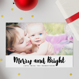 明るいメリークリスマスモダンの写真 シーズンカード
