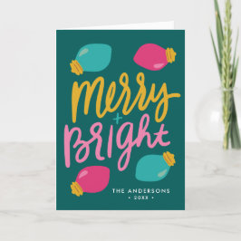 明るいメリークリスマスライトの写真なし シーズンカード