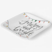 明るいメリークリスマスライトフェスティバル ペーパープレート (傾斜あり)