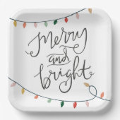 明るいメリークリスマスライトフェスティバル ペーパープレート (正面)