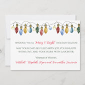 明るいメリークリスマスライトホリデーカード シーズンカード (正面)