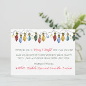 明るいメリークリスマスライトホリデーカード シーズンカード (スタンド正面)