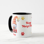 明るいメリークリスマス格言マグカップ マグカップ (正面左)