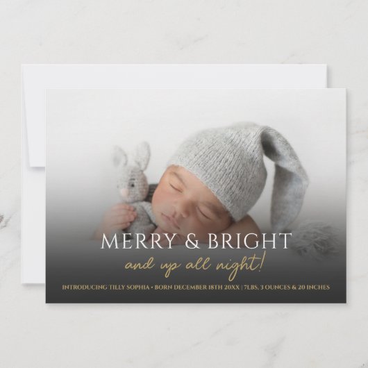 明るいメリークリスマス誕生発表 シーズンカード (正面)