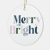 明るいメリークリスマス セラミックオーナメント (左)