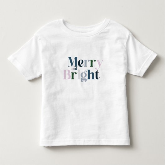 明るいメリークリスマス トドラーTシャツ (正面)