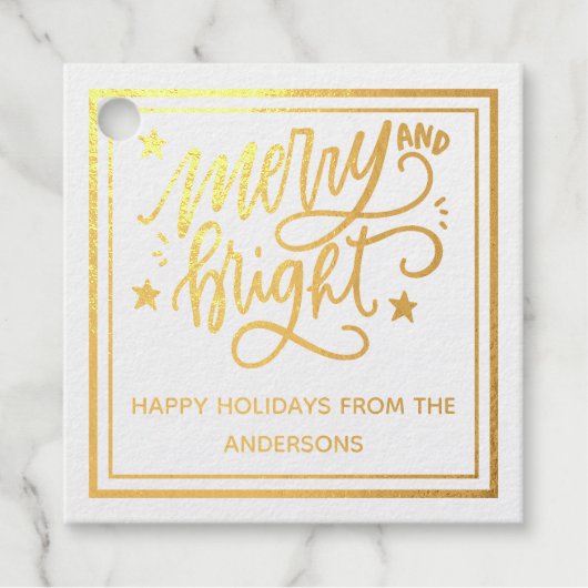 明るいメリークリスマス フェイバータグ (正面)