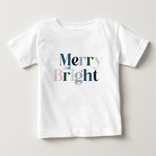 明るいメリークリスマス ベビーTシャツ (正面)