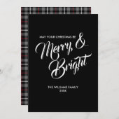 明るいメリークリスマス・ホリデー・カード シーズンカード (正面/裏面)