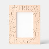 明るいメリークリスマス レーザー彫刻フレーム (正面)