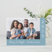 明るいメリークリスマモダンスファミリーの写真 シーズンカード (スタンド正面)