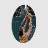 明るいメリークリミニマルスマスソフトレッドの写真 オーナメント (正面)