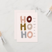 明るいメリーグリーティングクリスマスホリデーカスタムカード カード (正面/裏面インサイチュ)