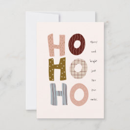 明るいメリーグリーティングクリスマスホリデーカスタムカード カード