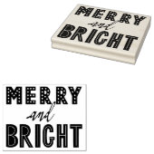 明るいメリーゴムの切手 ラバースタンプ (押印)