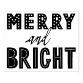 明るいメリーゴムの切手 ラバースタンプ (インプリント)