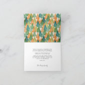 明るいメリータイポグラフィのモダンクリスマスフォト シーズンカード (内部)