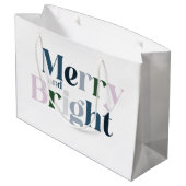 明るいメリータイポグラフィ ラージペーパーバッグ (裏面アングル)