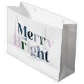 明るいメリータイポグラフィ ラージペーパーバッグ (正面アングル)