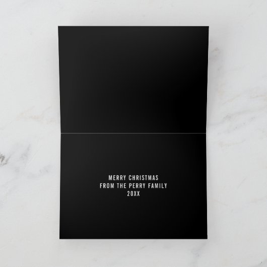 +明るいメリーネオンサインBoxwoodクリスマス カード (内部)