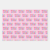 明るいメリーネオン・パステル・クリスマス ラッピングペーパーシート (正面)