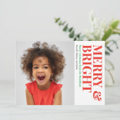 明るいメリーハッピーホリデーの写真 シーズンカード (スタンド正面)