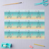 明るいメリービーチクリスマス 薄葉紙 (クラフト)