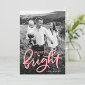 明るいメリーピンクはっきりしたのスクリプト写真 シーズンカード (スタンド正面)