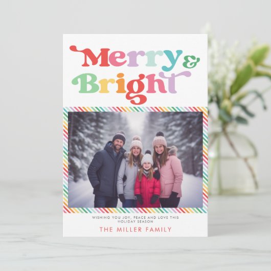 明るいメリーフェスティバルのクリカラフルスマス シーズンカード (スタンド正面)