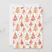 明るいメリーフェスティバルの家族の写真クリスマス シーズンカード (裏面)