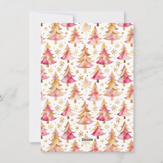 明るいメリーフェスティバルの家族の写真クリスマス シーズンカード (裏面)