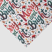 明るいメリーフェスティバルカラフルレトロタイポグラフィ 薄葉紙 (詳細)