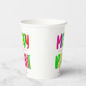 明るいメリーフェスティバルクリスマスパーティー紙カップ 紙コップ (右)