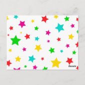 明るいメリーフェスティバルフォトクリスマスカード ポストカード (裏面)