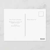 明るいメリーフォトシンプルクリスマスホリデー ポストカード (裏面)