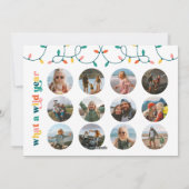 明るいメリーフォト数々のホリデーカード シーズンカード (裏面)