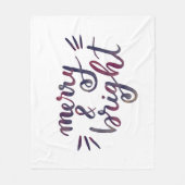 明るいメリーブルゴーニュ フリースブランケット (正面)