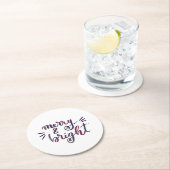 明るいメリーブルゴーニュ ラウンドペーパーコースター (インサイチュ)