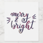 明るいメリーブルゴーニュ ワインラベル (シングルラベル)