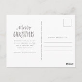 明るいメリーブルーフォトホリデー ポストカード (裏面)