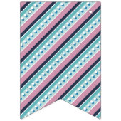 +明るいメリーマーキーのバンティングバナー – 青 バンティングフラッグ (第1の旗)