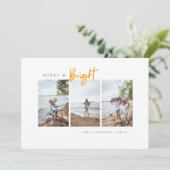 明るいメリーミニマモダンリスト写真 シーズンカード (スタンド正面)