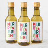 明るいメリーミニワカラフルインボトルラベル ワインラベル (ボトル)