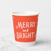 明るいメリールドルフ・トナカイ・レッド 紙コップ (左)