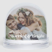 明るいメリーレトロタイポグラフィ写真クリスマス (正面)