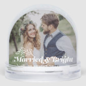 明るいメリーレトロタイポグラフィ写真クリスマス (裏面)