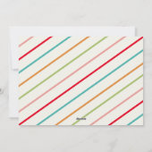 明るいメリーレトロビブカラフルス・クリスマス シーズンカード (裏面)